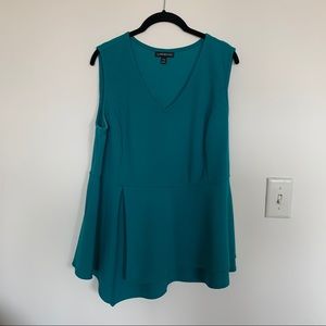 Teal Peplum Tank